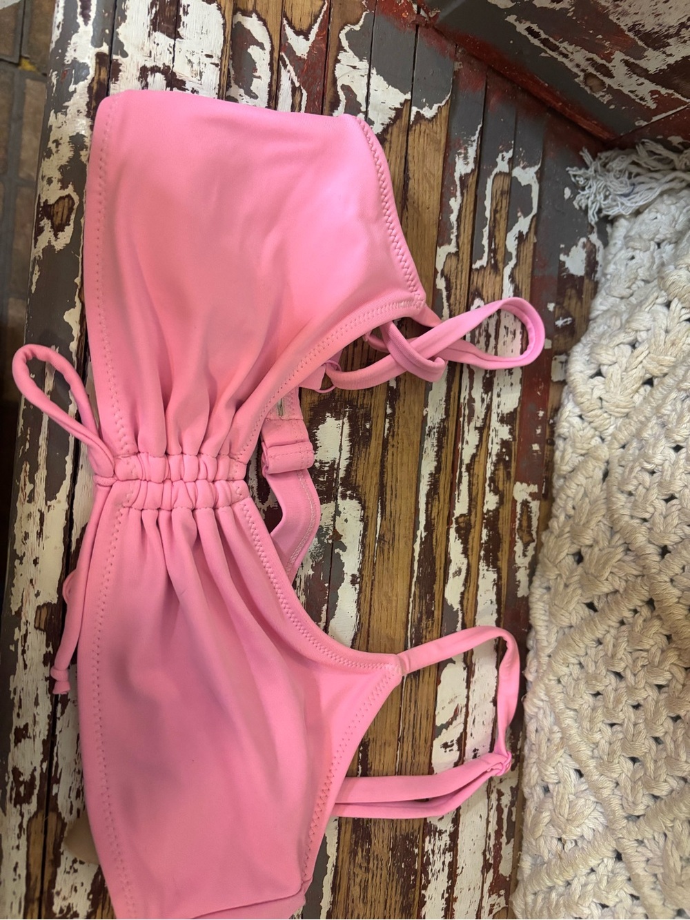 Old Navy Pink Bandeau Swim Top